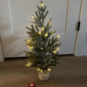 Target Mini Flocked Christmas Tree with Lights